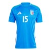 Maillot de Supporter Italie Giorgio Scalvini 15 Domicile Euro 2024 Pour Homme